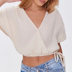 F21 Textured Crop Top